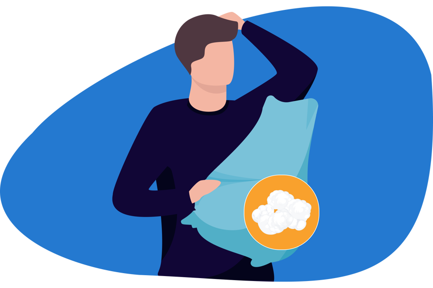 Plumas apelmazadas en lavado